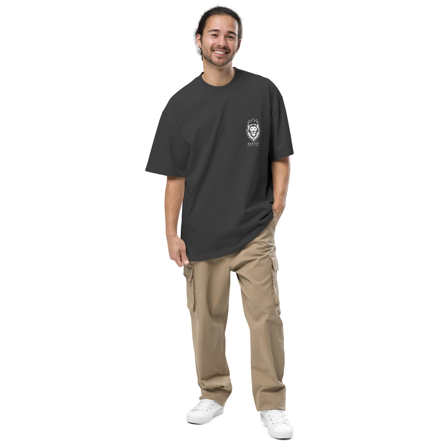 T-shirt Oversize Délavé – Lion Signature