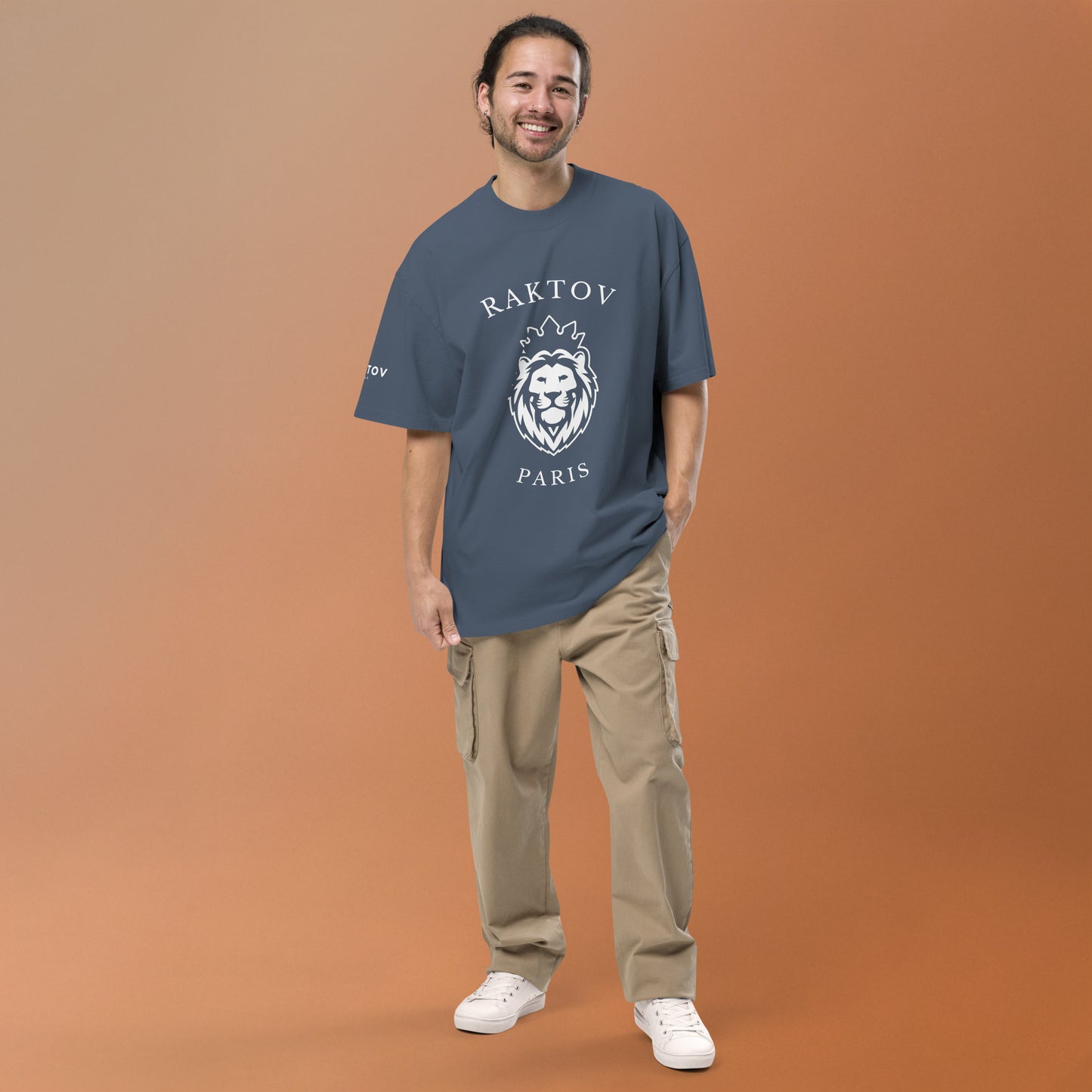 T-shirt Oversize Délavé – Lion Royal