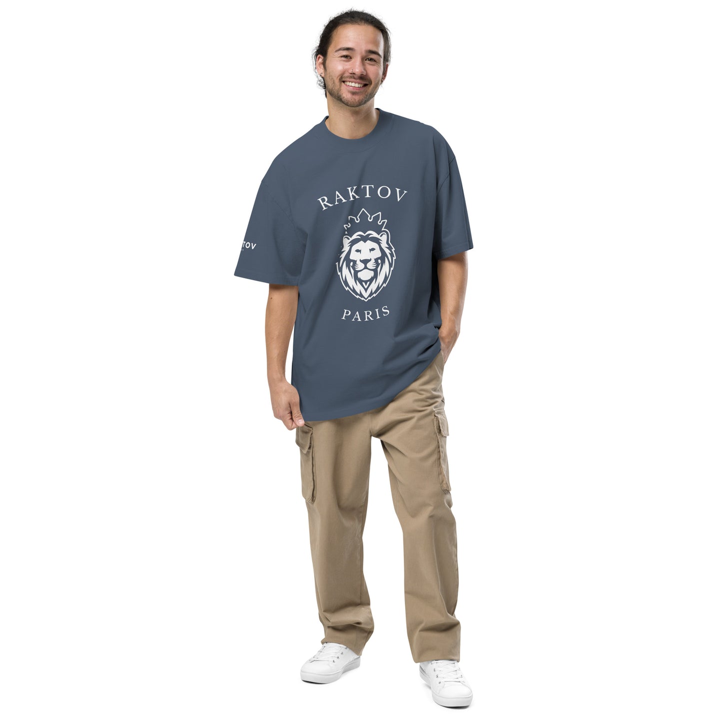 T-shirt Oversize Délavé – Lion Royal