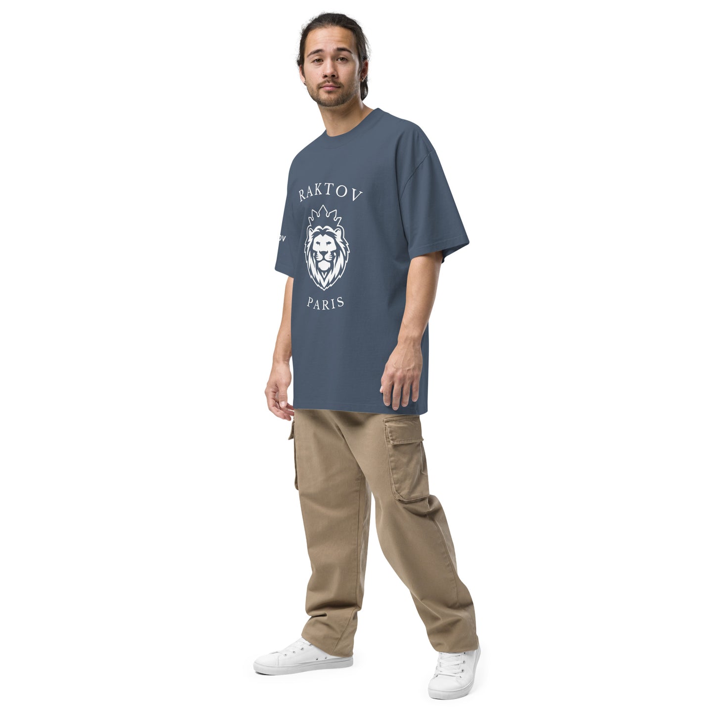 T-shirt Oversize Délavé – Lion Royal